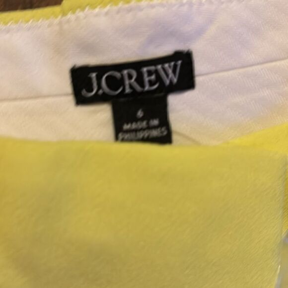 J. Crew Essential Trouser Wide Leg Pant in City Crepe in Lemon Sorbet Size 6 NWT - Picture 5 of 5